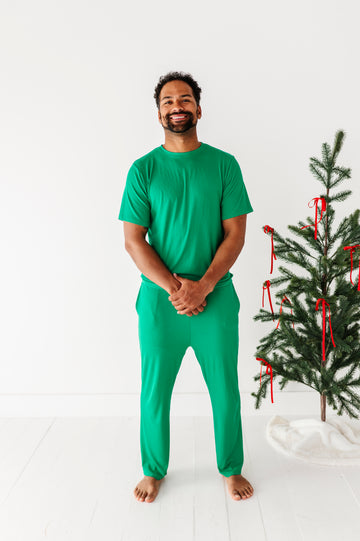 Men’s Bamboo Ribbed Pajama Set