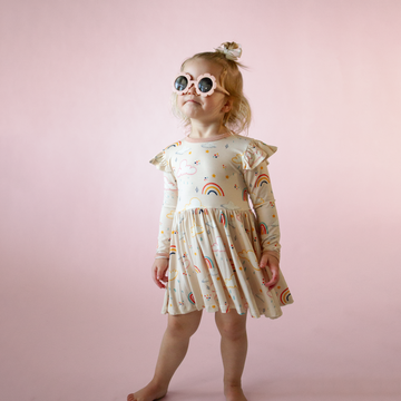 Flutter Twirl Dress with Built-In Bodysuit