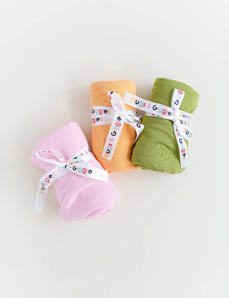 A thoughtfully packed Hugs & Giggles baby gift box