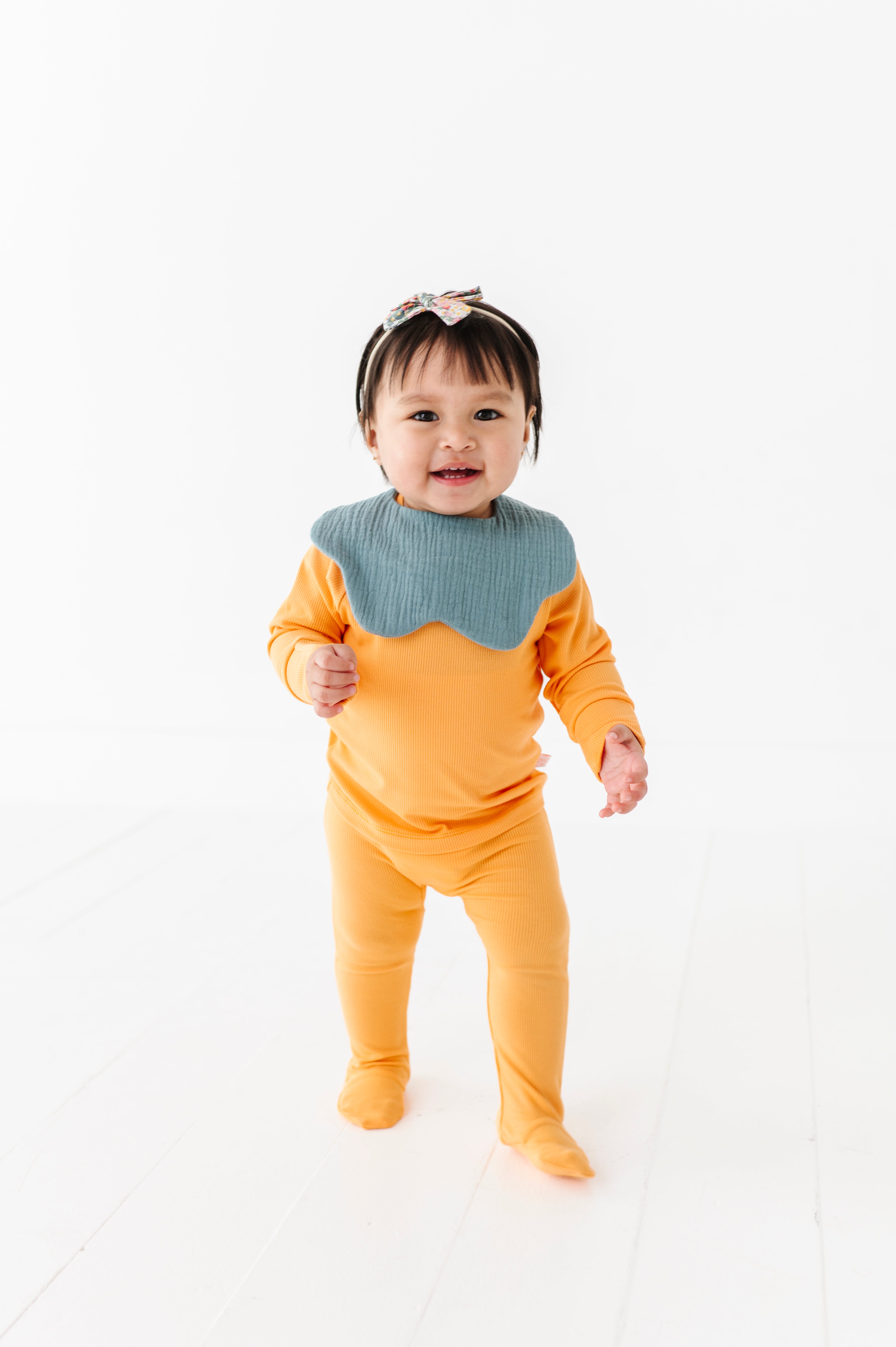 Soft Muslin Bibs – 100% Organic Cotton | Pink and Opal