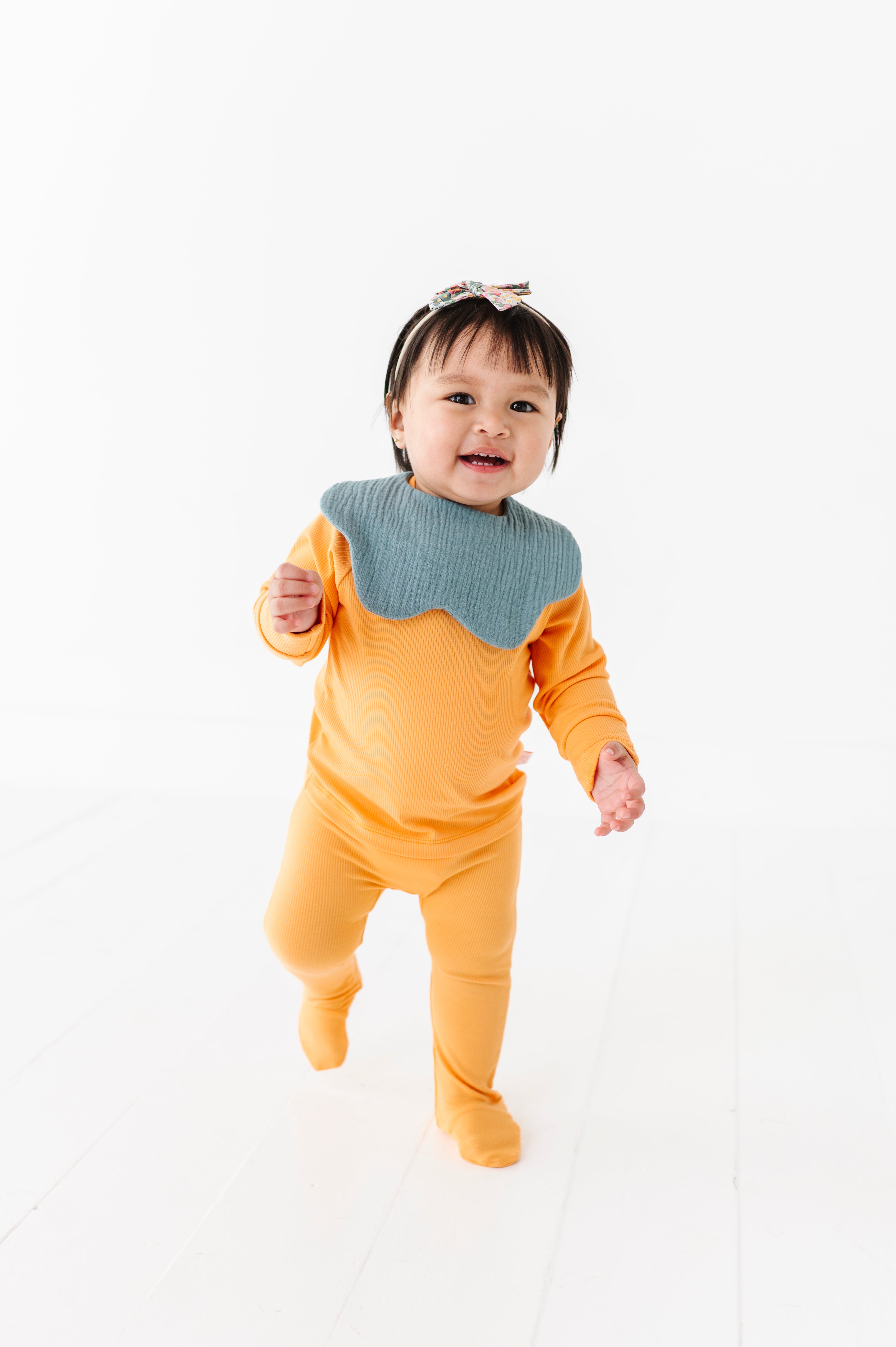 Soft Muslin Bibs – 100% Organic Cotton | Pink and Opal