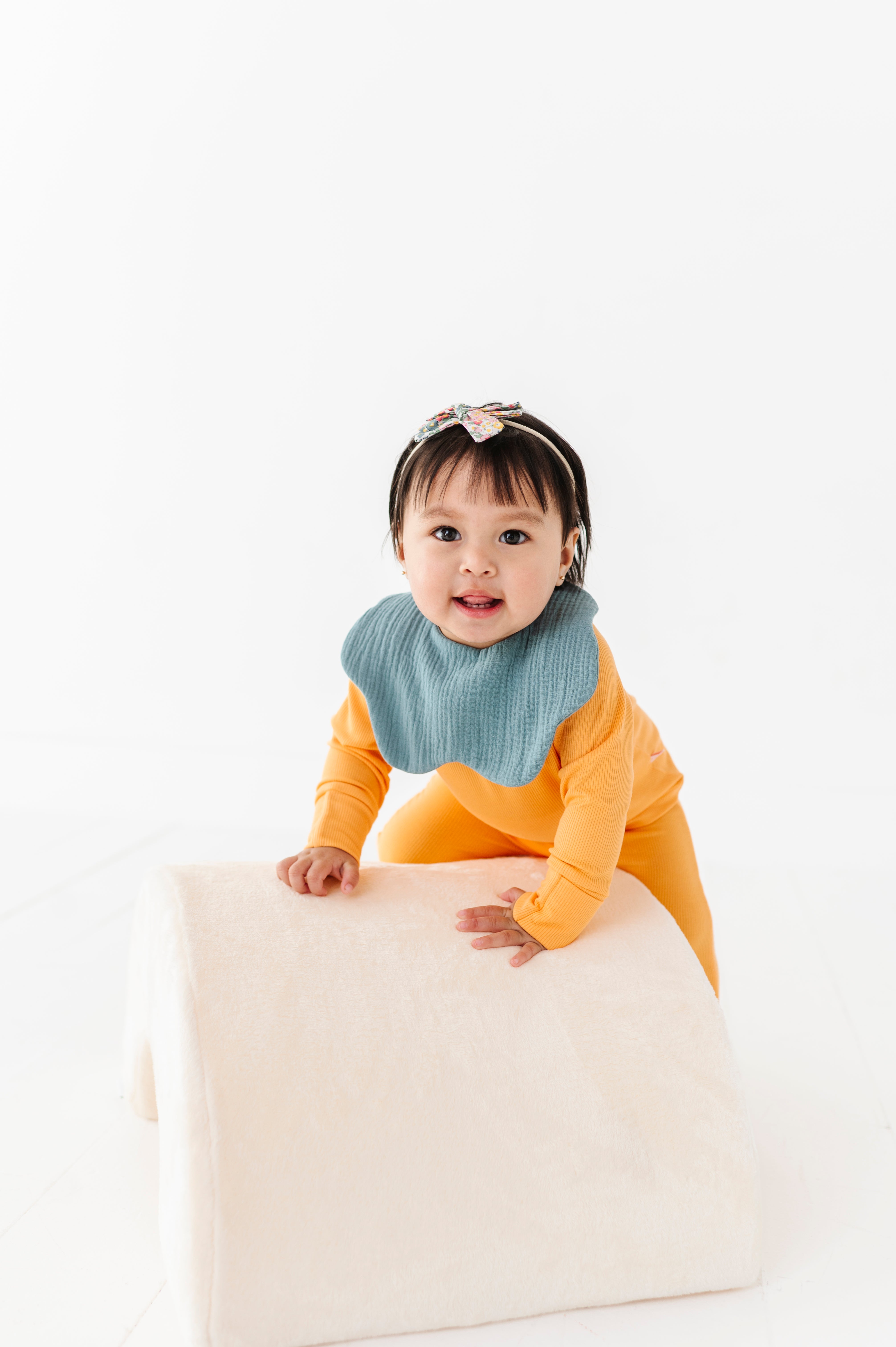Soft Muslin Bibs – 100% Organic Cotton | Terracota and Opal