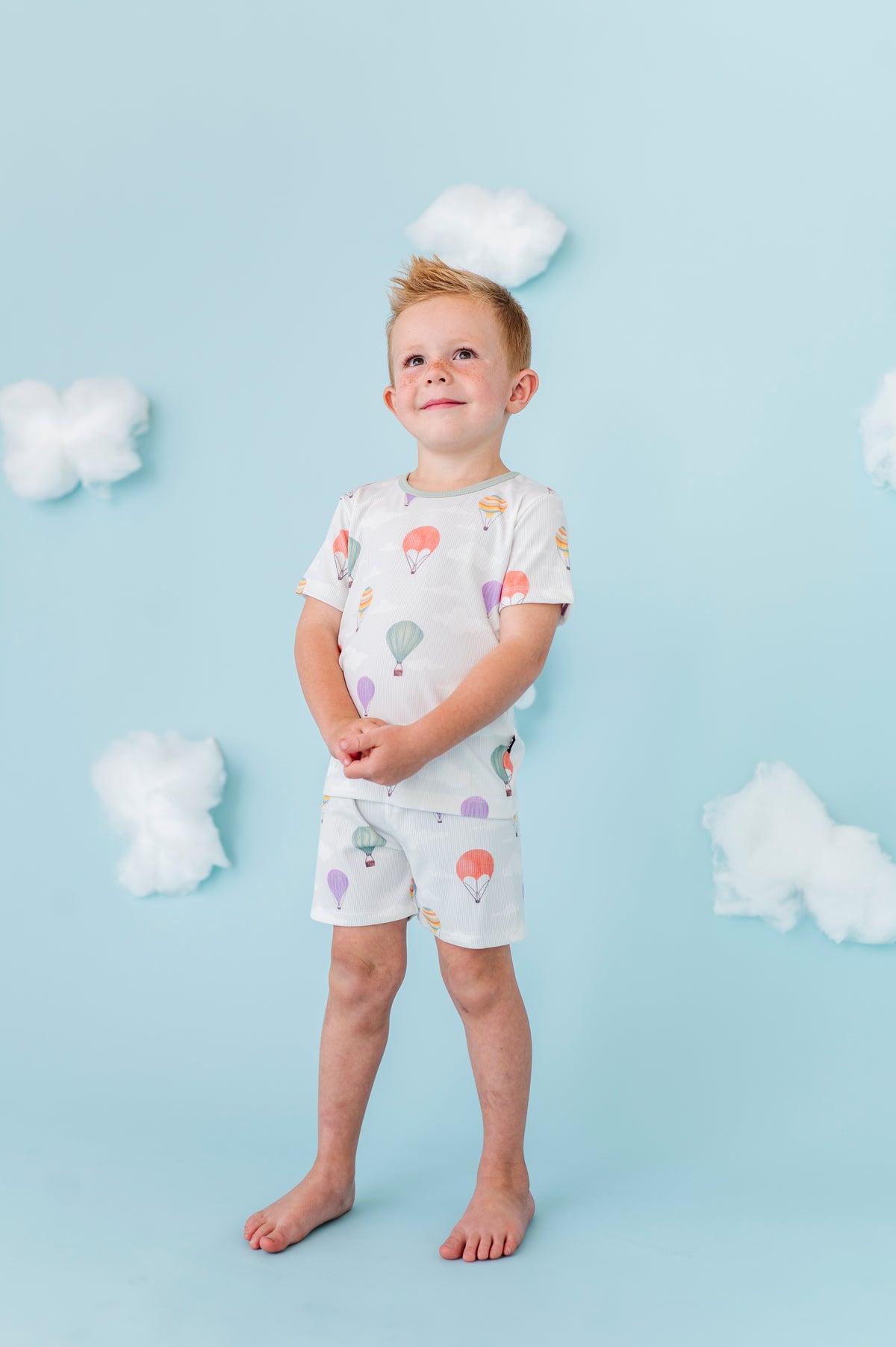 Bamboo Ribbed PJ Shorts Set