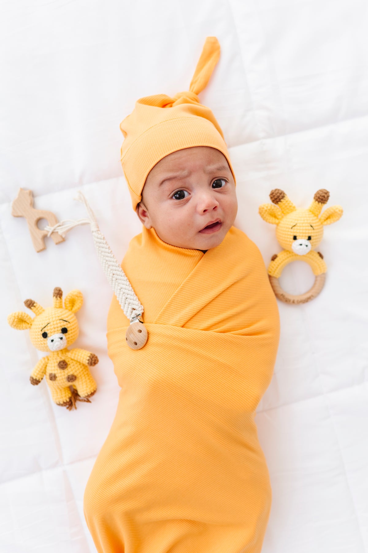 Hugs & Giggles ribbed bamboo baby swaddle blanket, 47 by 47 inches