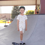 Bamboo Ribbed PJ Shorts Set