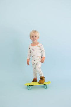 Bamboo Ribbed PJ Pants Set