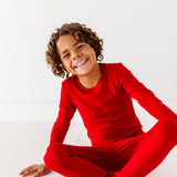 Bamboo Ribbed PJ Pants Set