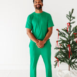 Men’s Bamboo Ribbed Pajama Set