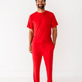 Men’s Bamboo Ribbed Pajama Set