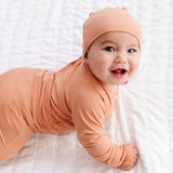 2-Piece Bamboo Ribbed PJ Set with Hat