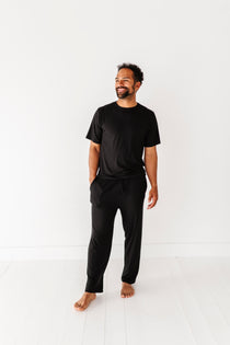 Hugs & Giggles men's bamboo ribbed pajama set