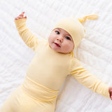 2-Piece Bamboo Ribbed PJ Set with Hat