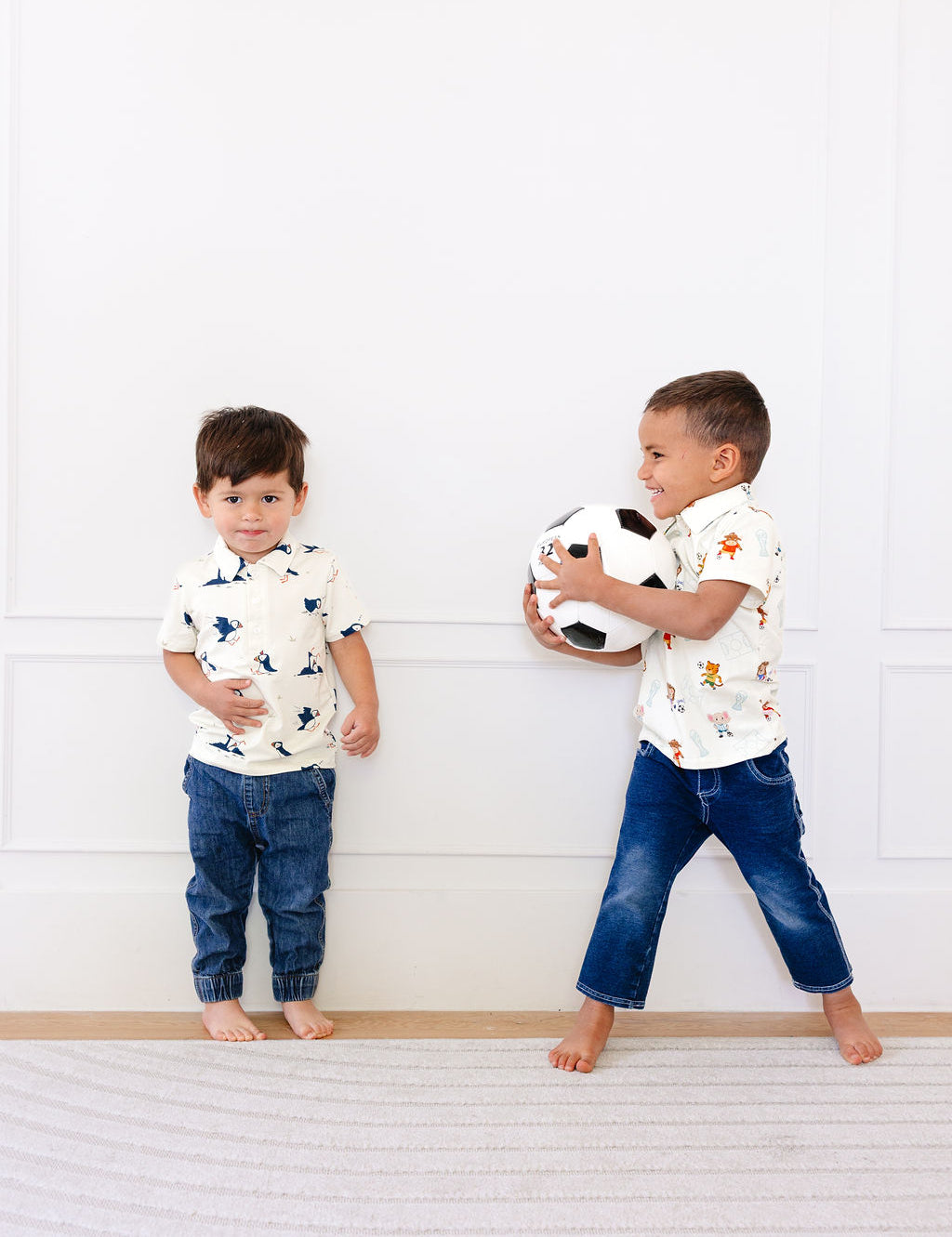 Hugs & Giggles kids' bamboo polo t-shirt