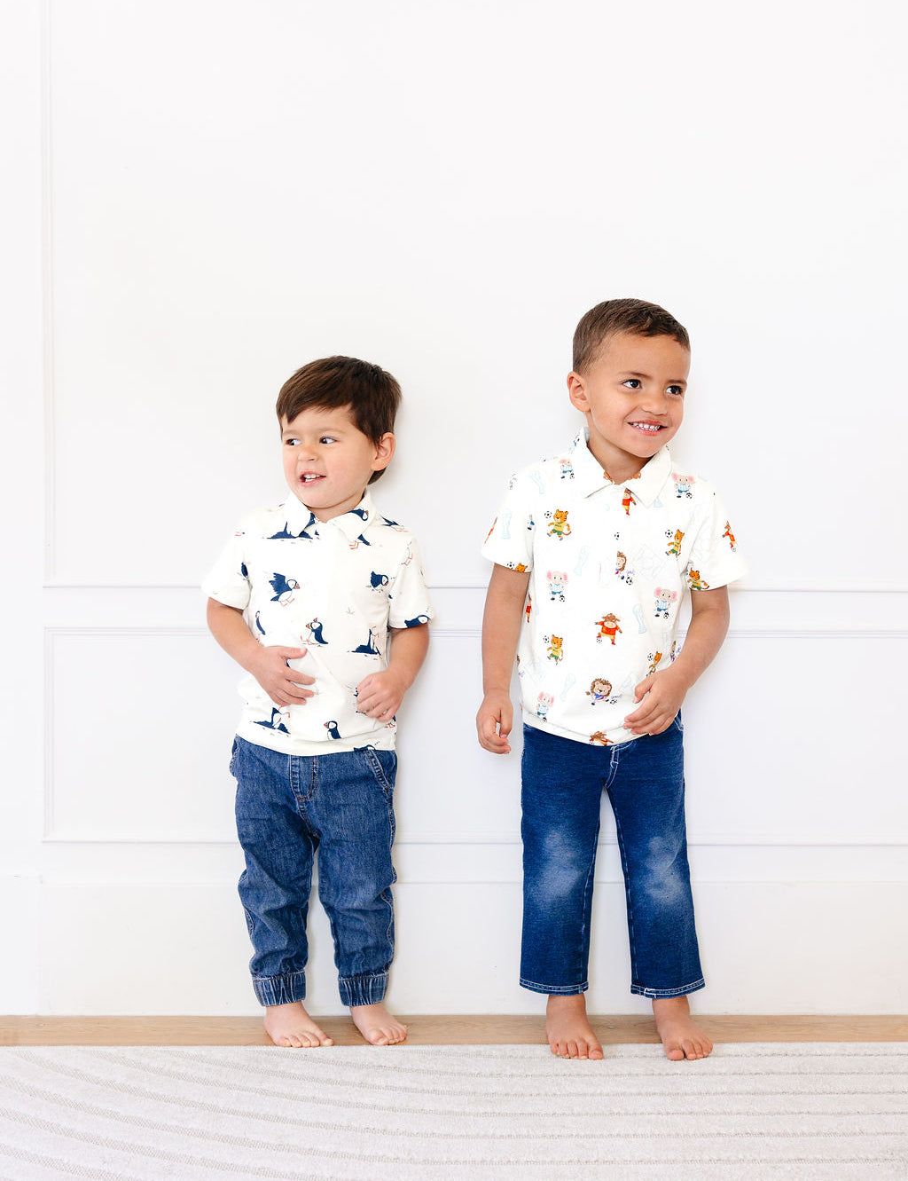 Hugs & Giggles kids' bamboo polo t-shirt