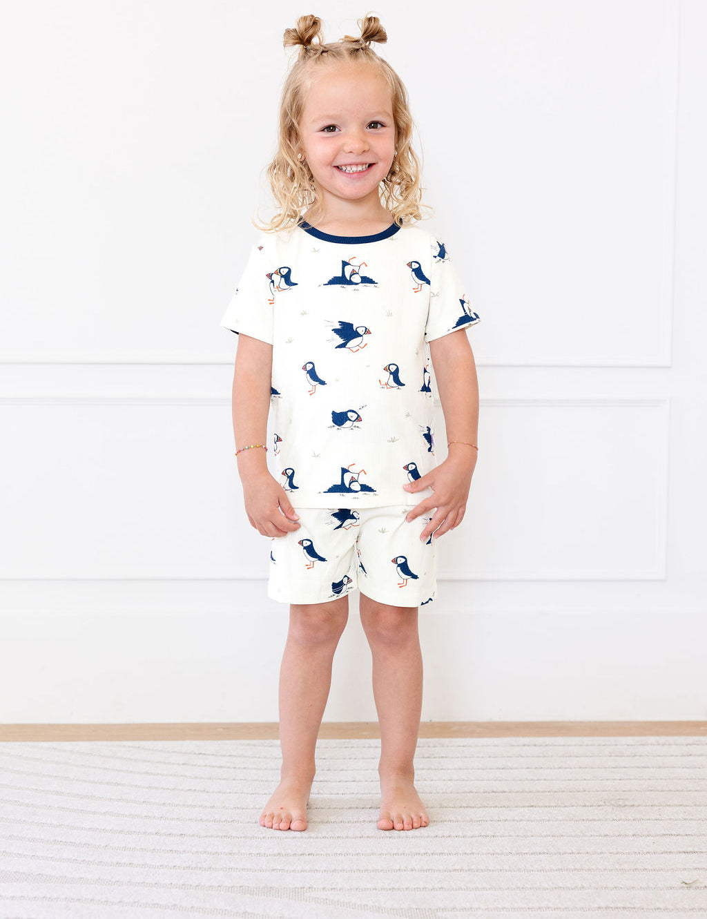 Bamboo Ribbed PJ Shorts Set