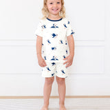 Bamboo Ribbed PJ Shorts Set