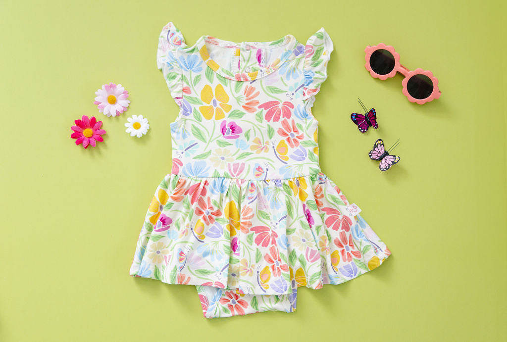 Flutter Twirl Dress with Built-In Bodysuit