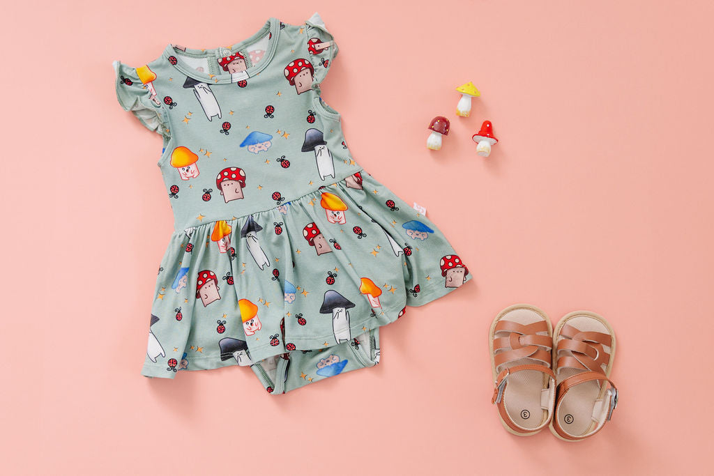 Flutter Twirl Dress with Built-In Bodysuit
