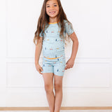 Bamboo Ribbed PJ Shorts Set