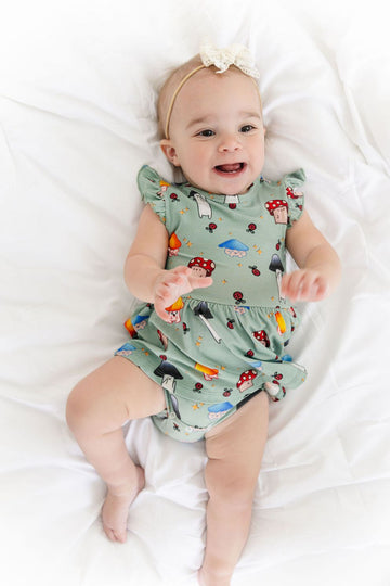Flutter Twirl Dress with Built-In Bodysuit