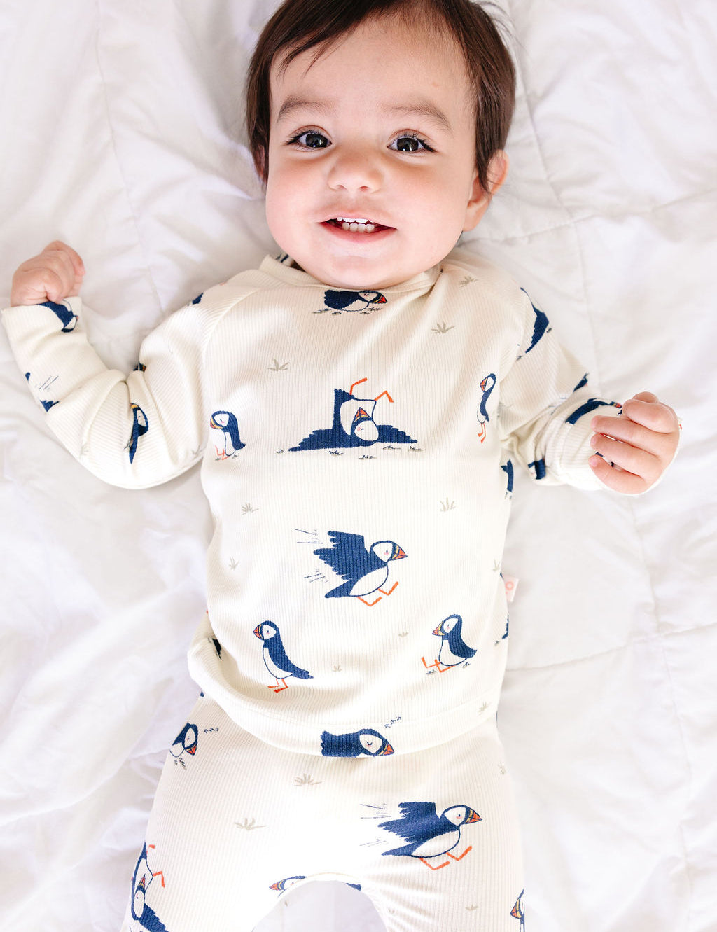 Baby Bamboo Ribbed Romper Set with Hat