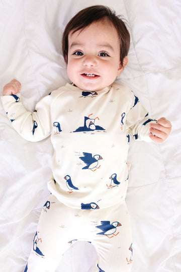 Baby Bamboo Ribbed Romper Set with Hat