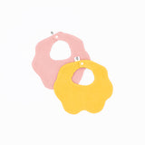 Soft Muslin Bibs – 100% Organic Cotton | Yellow and Pink