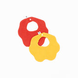 Soft Muslin Bibs – 100% Organic Cotton | Terracota and Yellow