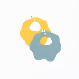 Soft Muslin Bibs – 100% Organic Cotton | Yellow and Opal