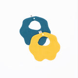 Soft Muslin Bibs – 100% Organic Cotton | Blue and Yellow