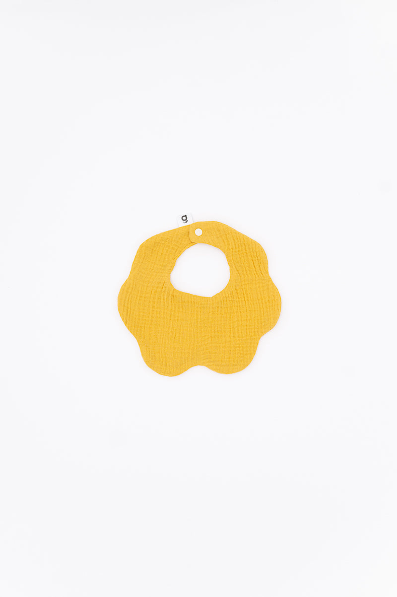 Soft Muslin Bibs – 100% Organic Cotton | Yellow and Pink
