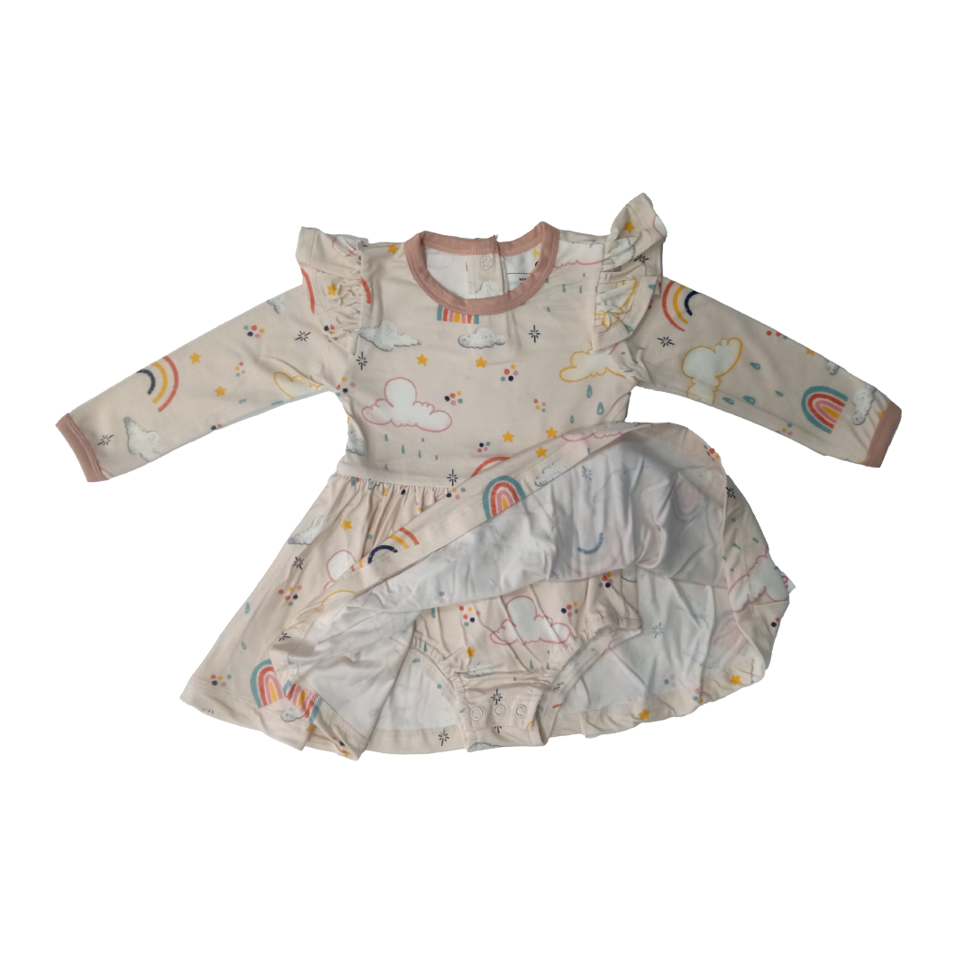 Flutter Twirl Dress with Bodysuit