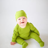 2-Piece Bamboo Ribbed PJ Set with Hat
