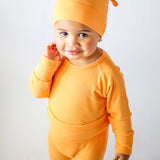 2-Piece Bamboo Ribbed PJ Set with Hat