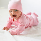 2-Piece Bamboo Ribbed PJ Set with Hat