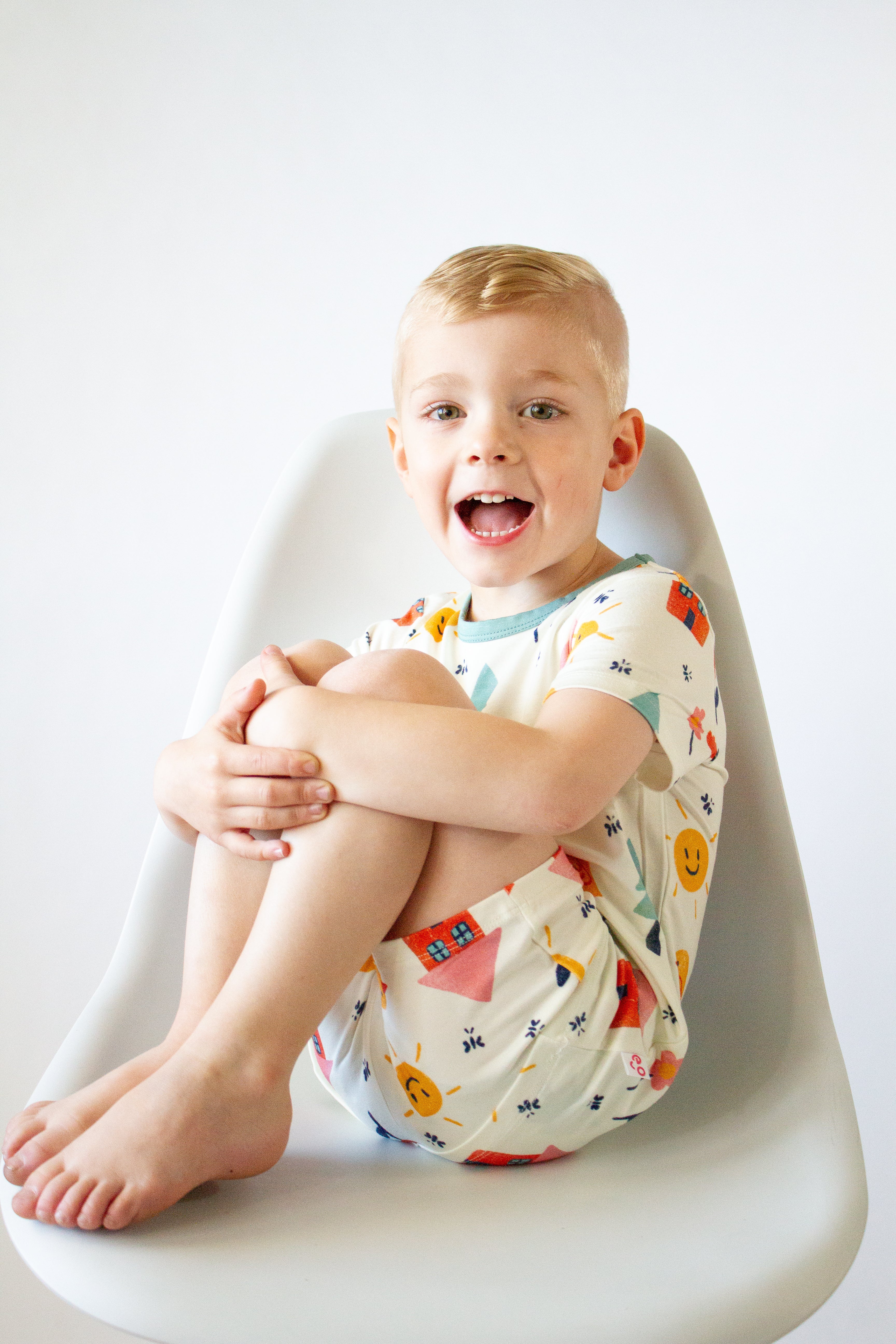 Two-Piece PJ Set Short Sleeve + Shorts