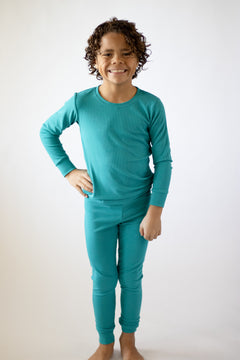 Bamboo Ribbed PJ Pants Set