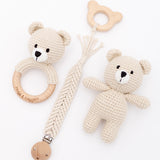 Crochet Baby Snuggle Gift Set – Bear