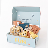 Hugs & Giggles newborn gift set in Cinnamon