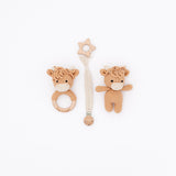 Crochet Baby Snuggle Gift Set – Cow