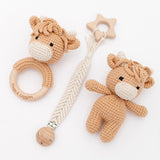 Crochet Baby Snuggle Gift Set – Cow
