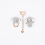 Crochet Baby Snuggle Gift Set – Elephant