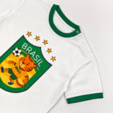 Brasil Zoo Champions soccer tee - print detail