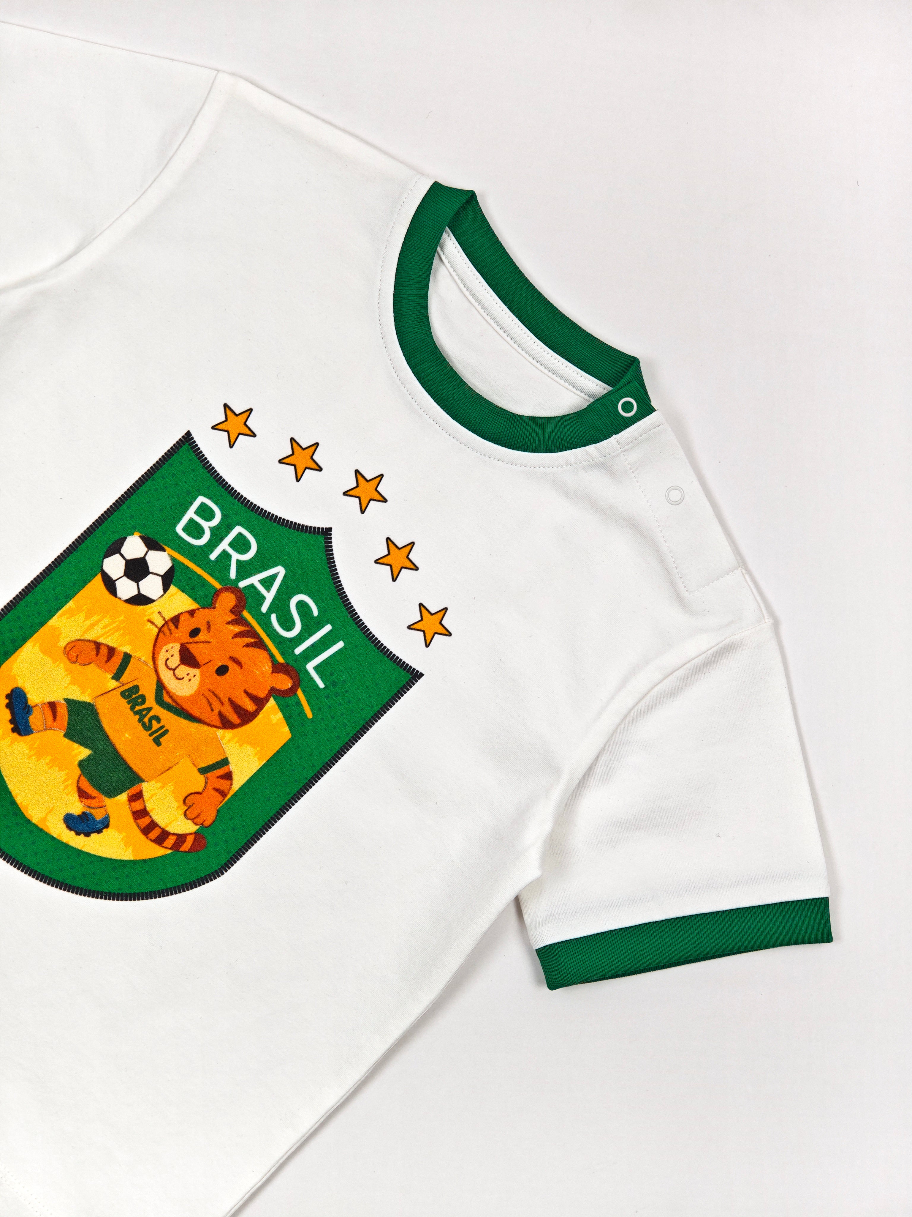 Brasil Zoo Champions soccer tee - print detail
