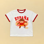 España Zoo Champions soccer tee - bull mascot flat lay